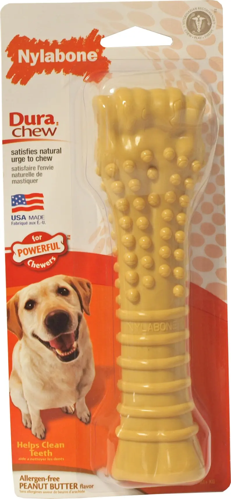 Dura chew souper bot peanutbutter Nylabone