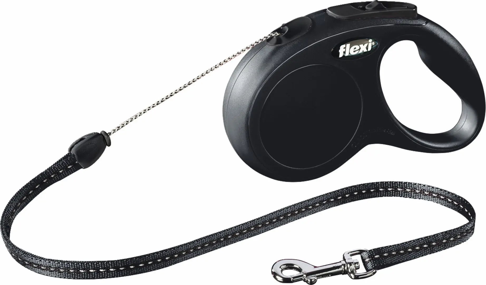 Rollijn Classic cord S 5 meter zwart Flexi