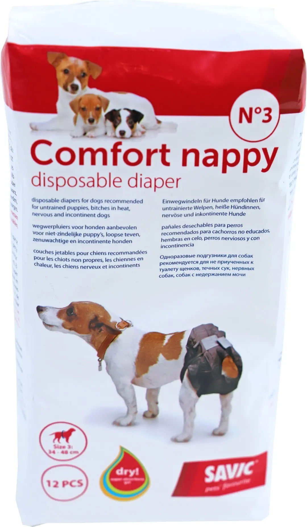 Savic comfort nappy pak a 12 nr. 3 34-48 cm Savic Gebr. de Boon