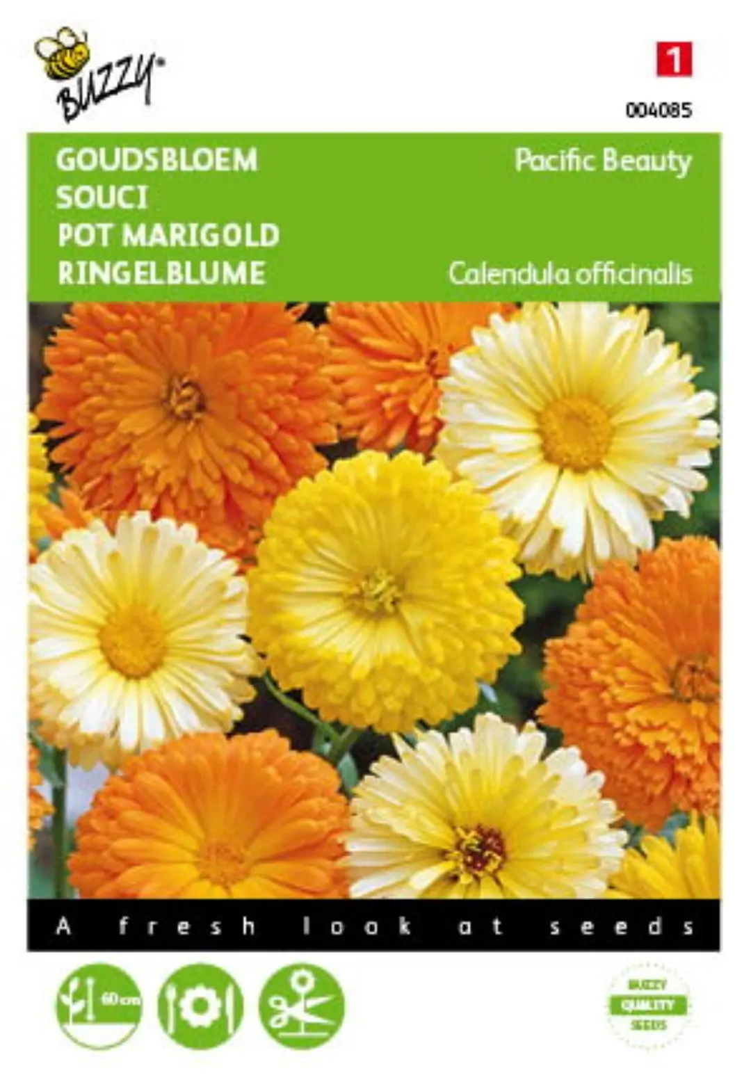 Zaden Calendula Goudbloem Pacific Beauty gemengd Buzzy