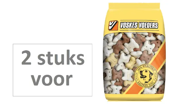 2 stuks! hondenvoer puppy mix Voskes