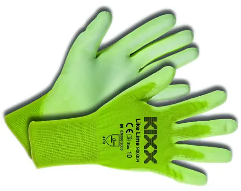 Tuinhandschoen Like Lime maat XL ofwel 10 KIXX