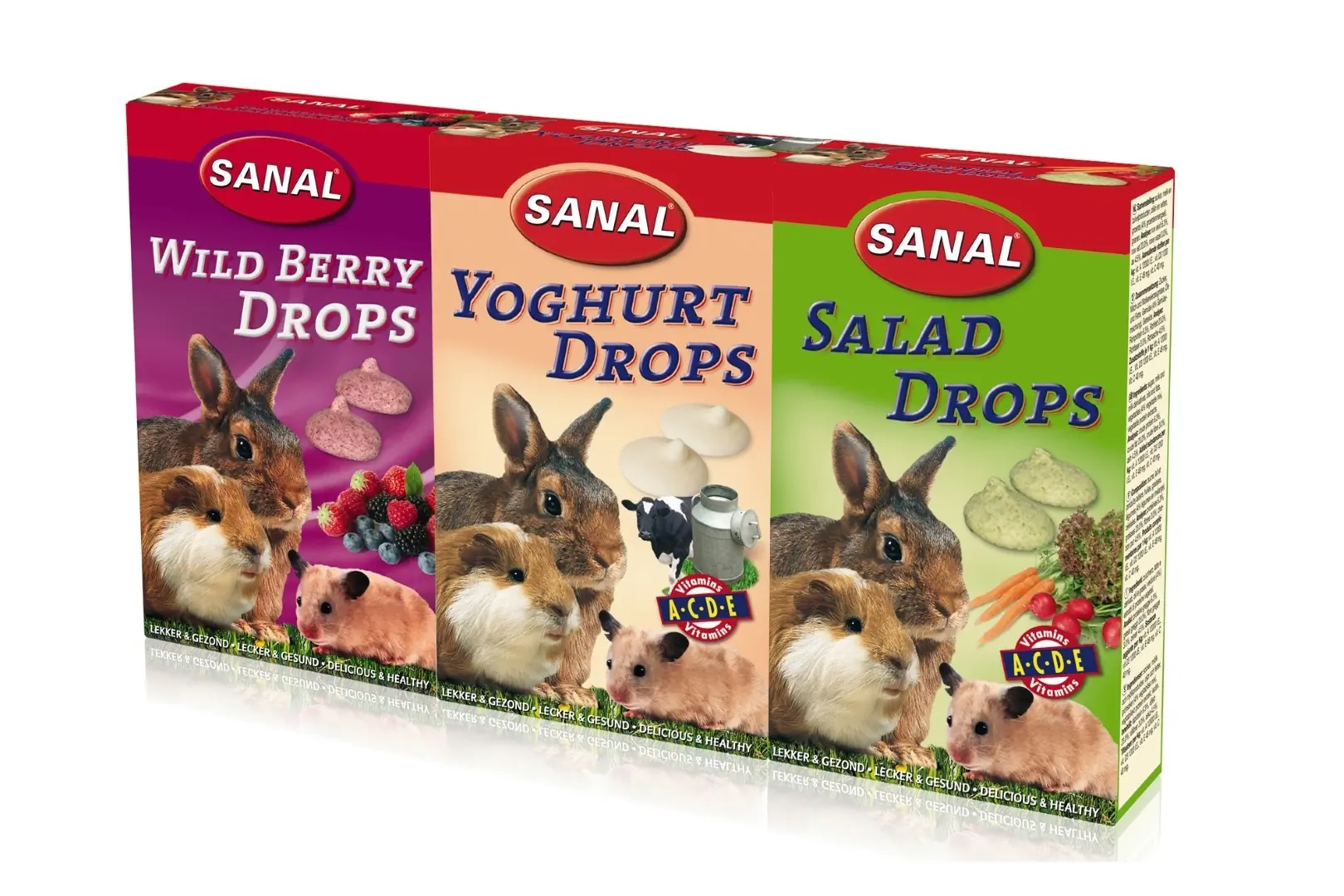 3-pack drops 3x45g Sanal knaagdierensnack Beeztees