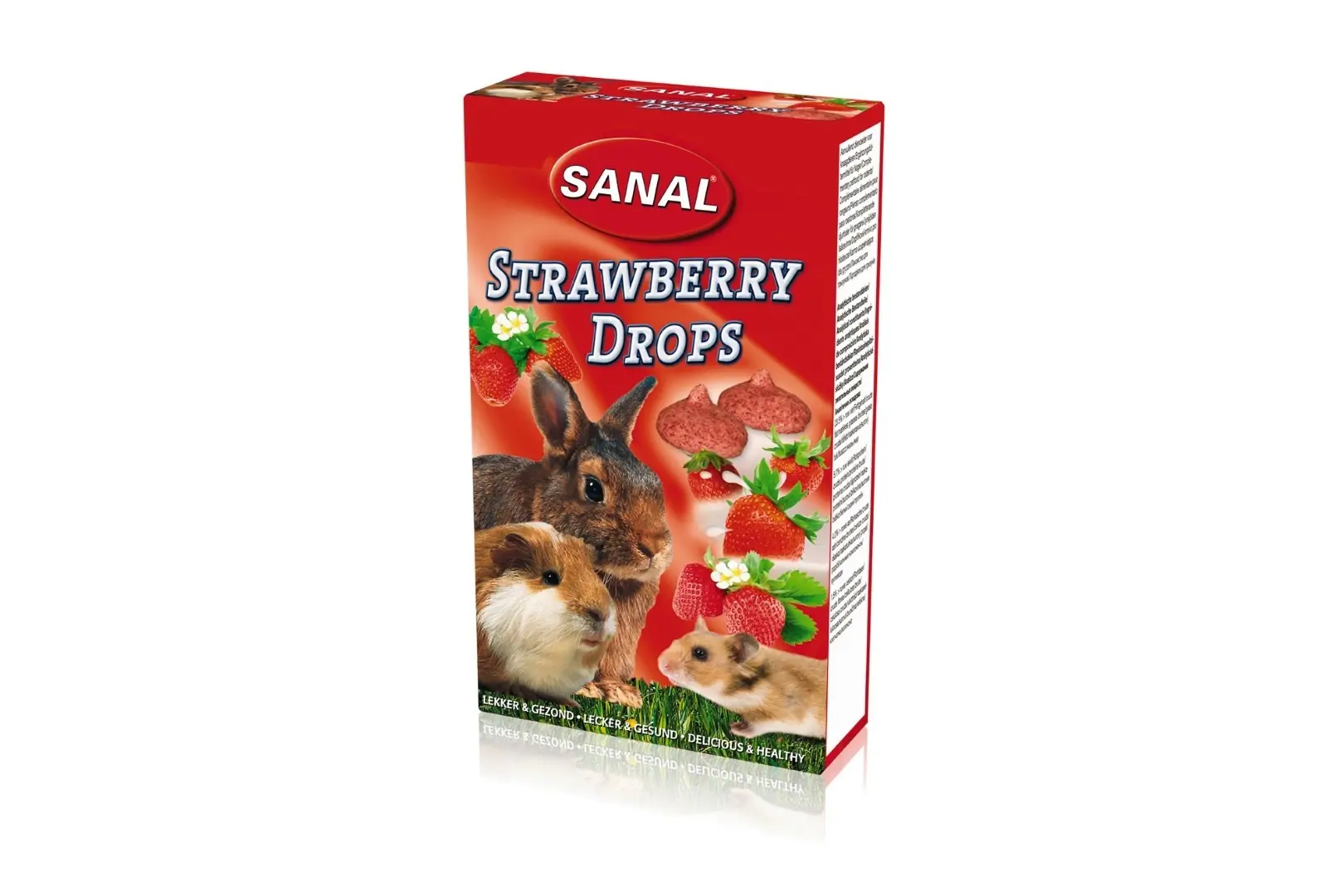 Strawberry drops 45g knaagdierensnack Sanal Beeztees