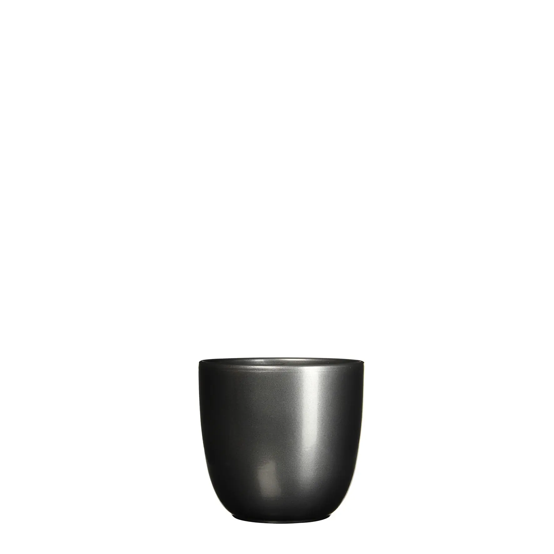 Bloempot Pot rond es/9 tusca 9 x 10 cm antraciet Mica