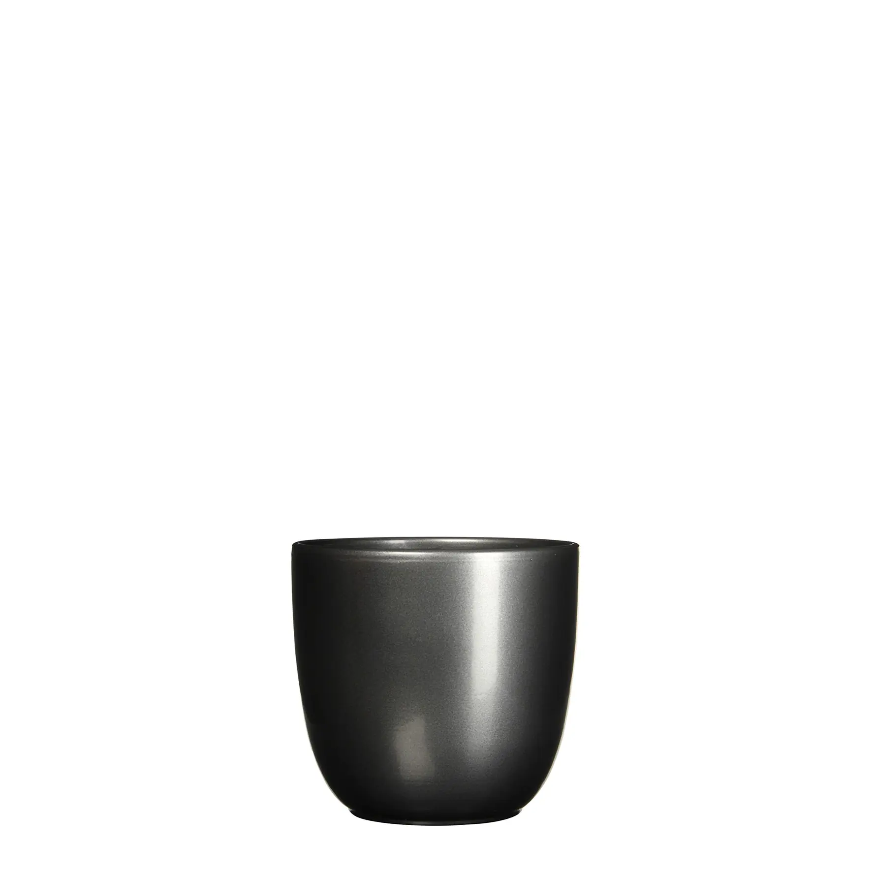 Bloempot Pot rond es/10.5 tusca 11 x 12 cm antraciet Mica