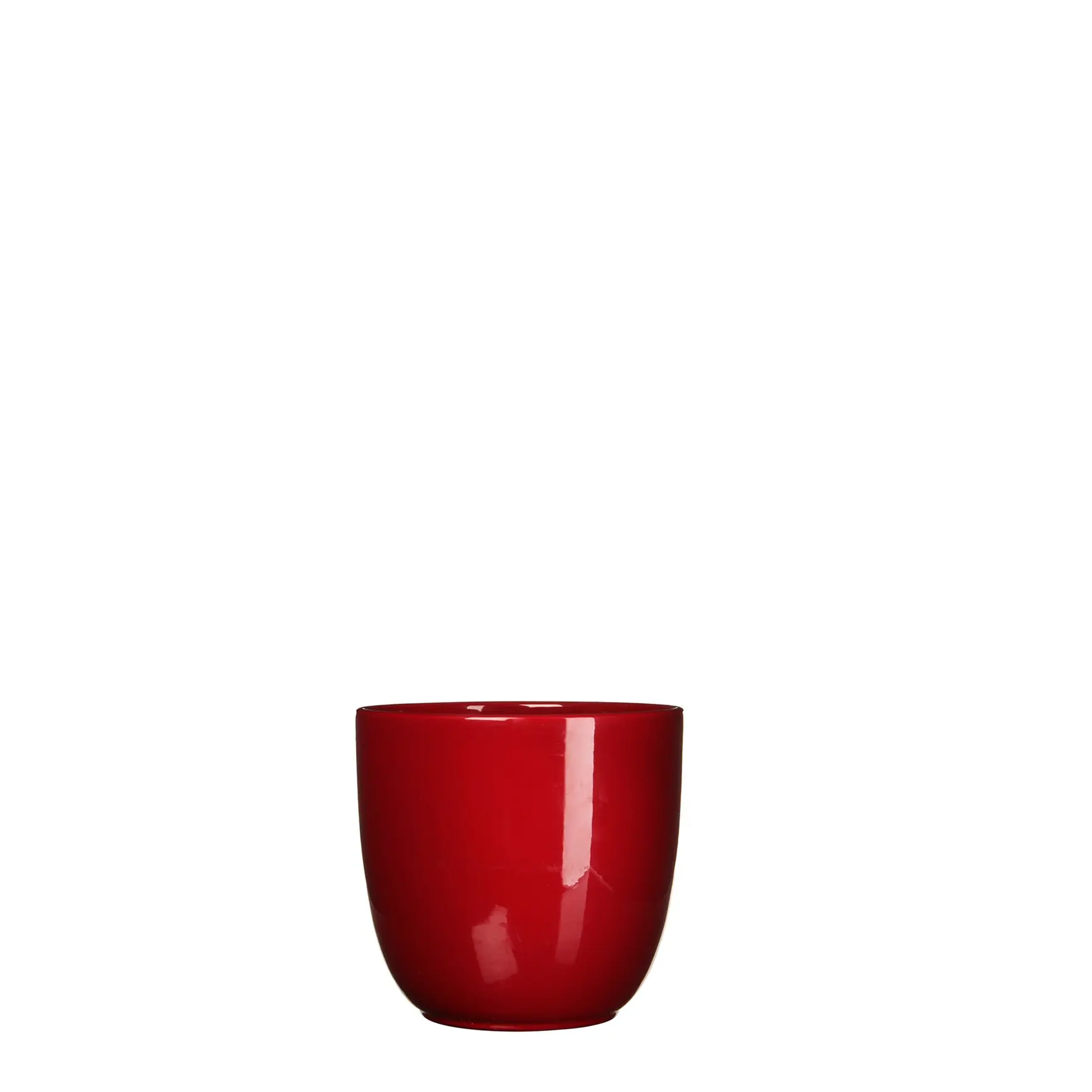 Bloempot Pot rond es/9 tusca 9 x 10 cm d.rood Mica