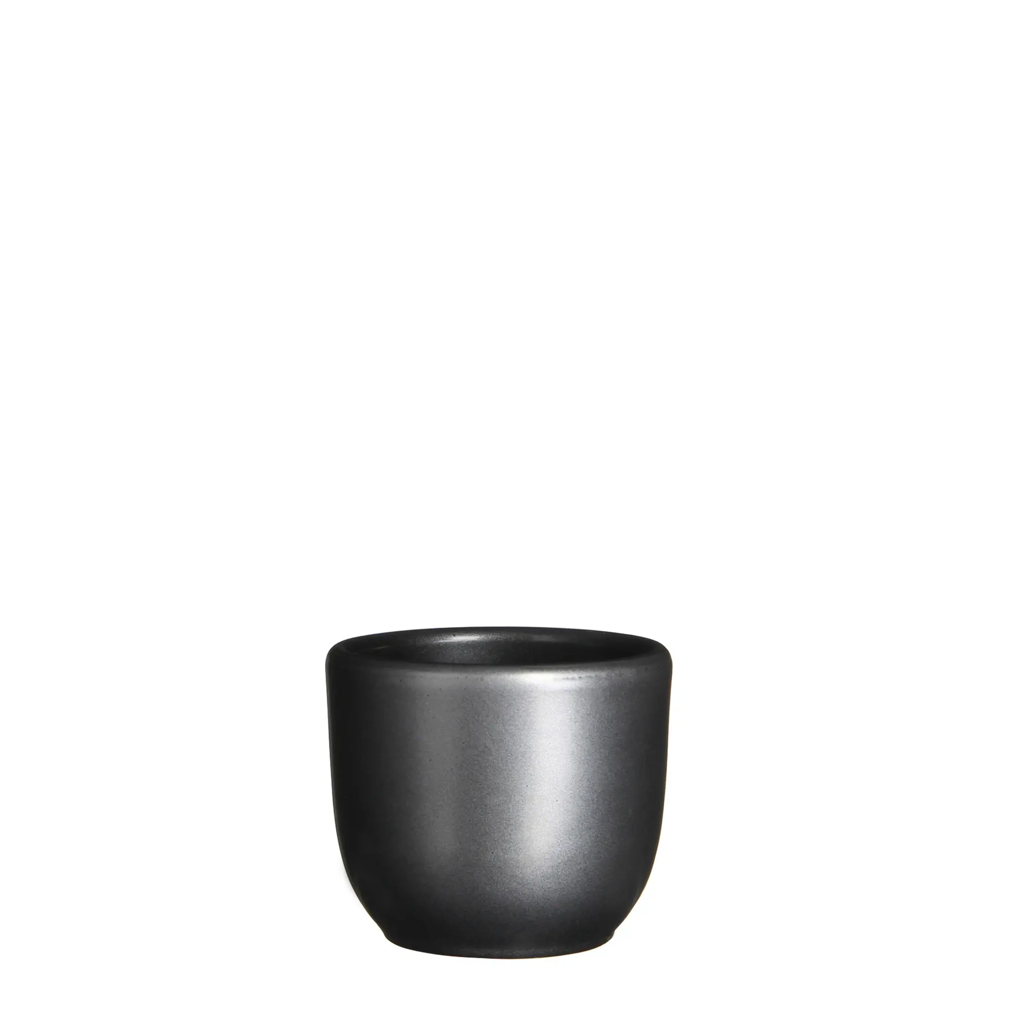 Bloempot Pot rond tusca 6.5 x 7.5 cm antraciet Mica