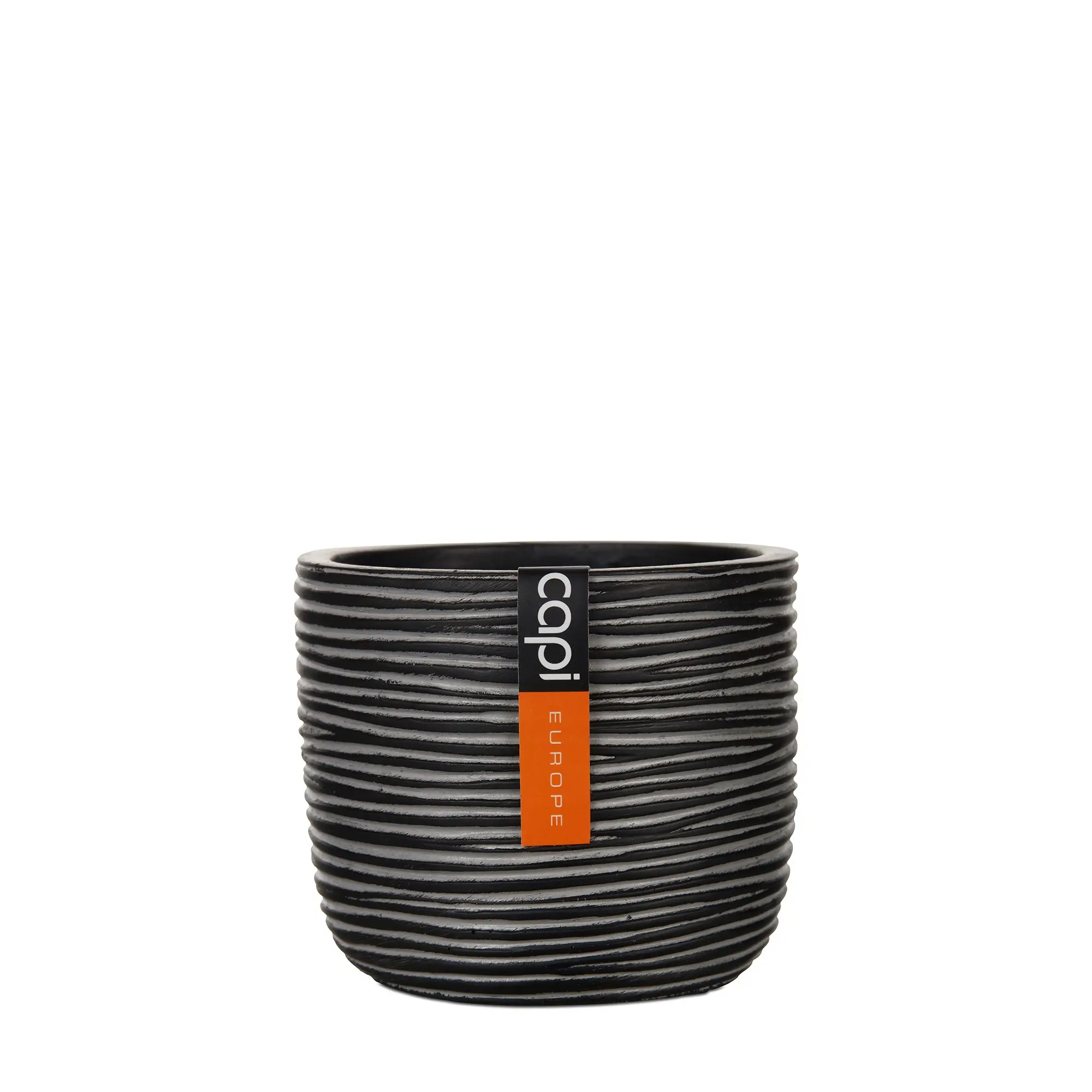 Pot bol Rib 24x21 Zwart Capi Europe