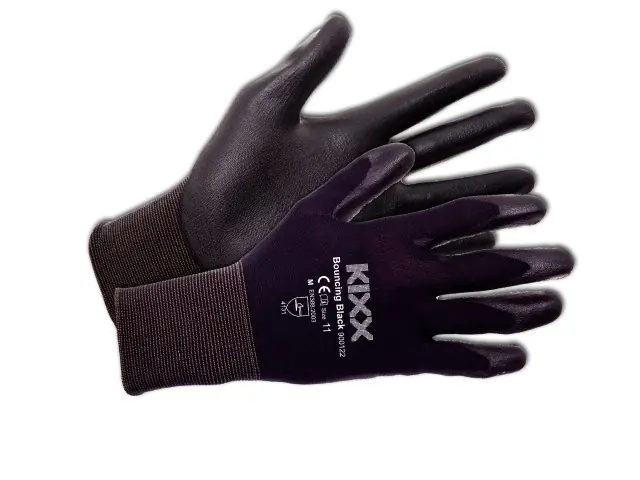 Tuinhandschoen Bouncing Black maat XXXL ofwel 11 KIXX