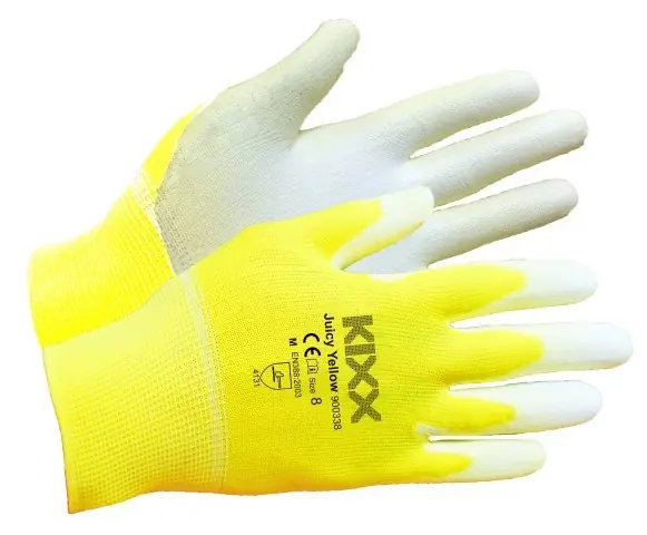 Tuinhandschoen Juicy Yellow maat M ofwel 8 KIXX