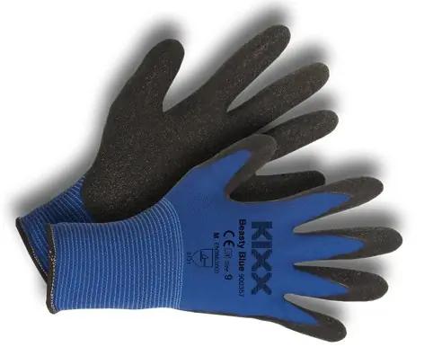 Tuinhandschoen Beasty Blue maat L ofwel 9 KIXX