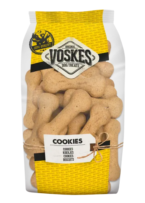 2 stuks! hondenvoer grote kluif Voskes