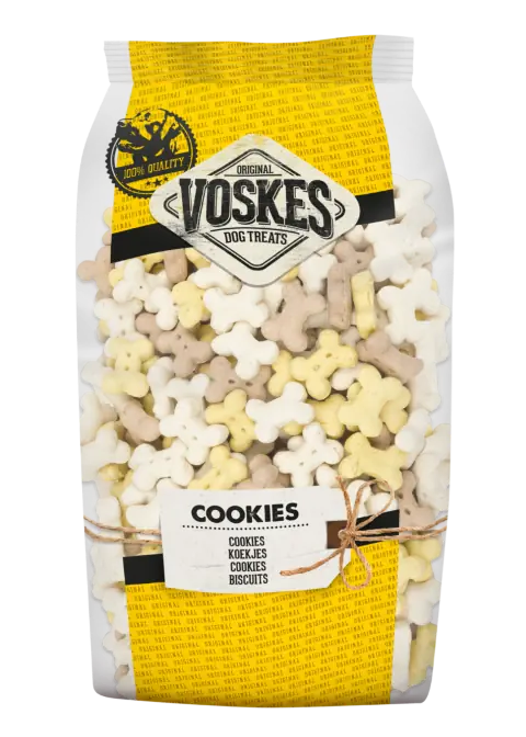 2 stuks! hondenvoer mini kluifjes mix Voskes