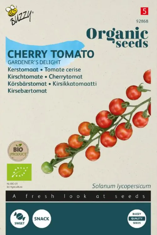 Zaden tomaat gardener delight 0.1 gram Organic Tuinplus
