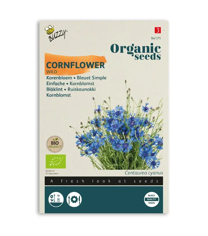 Zaden wilde korenbloem 0.5 gram Organic Tuinplus
