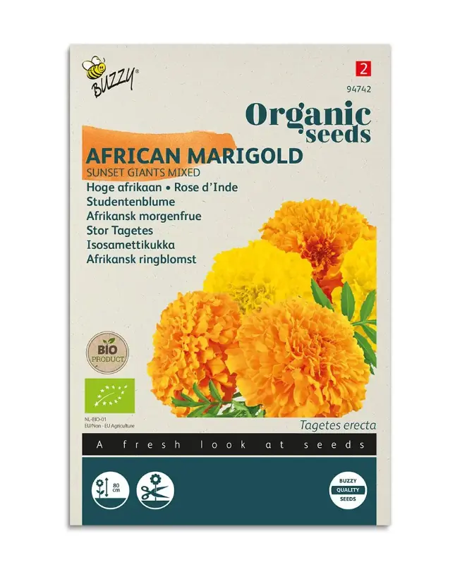 Zaden afrikaan sunset giants 1 gram Organic Tuinplus
