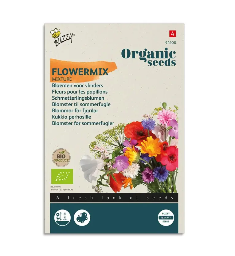 Zaden vlindermengsel 1.5 gram Organic Tuinplus
