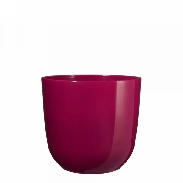Tusca pot rond fuchsia h14xd14,5 cm Mica Decorations
