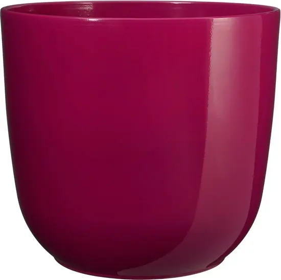 Tusca pot rond fuchsia h20xd22,5 cm Mica Decorations