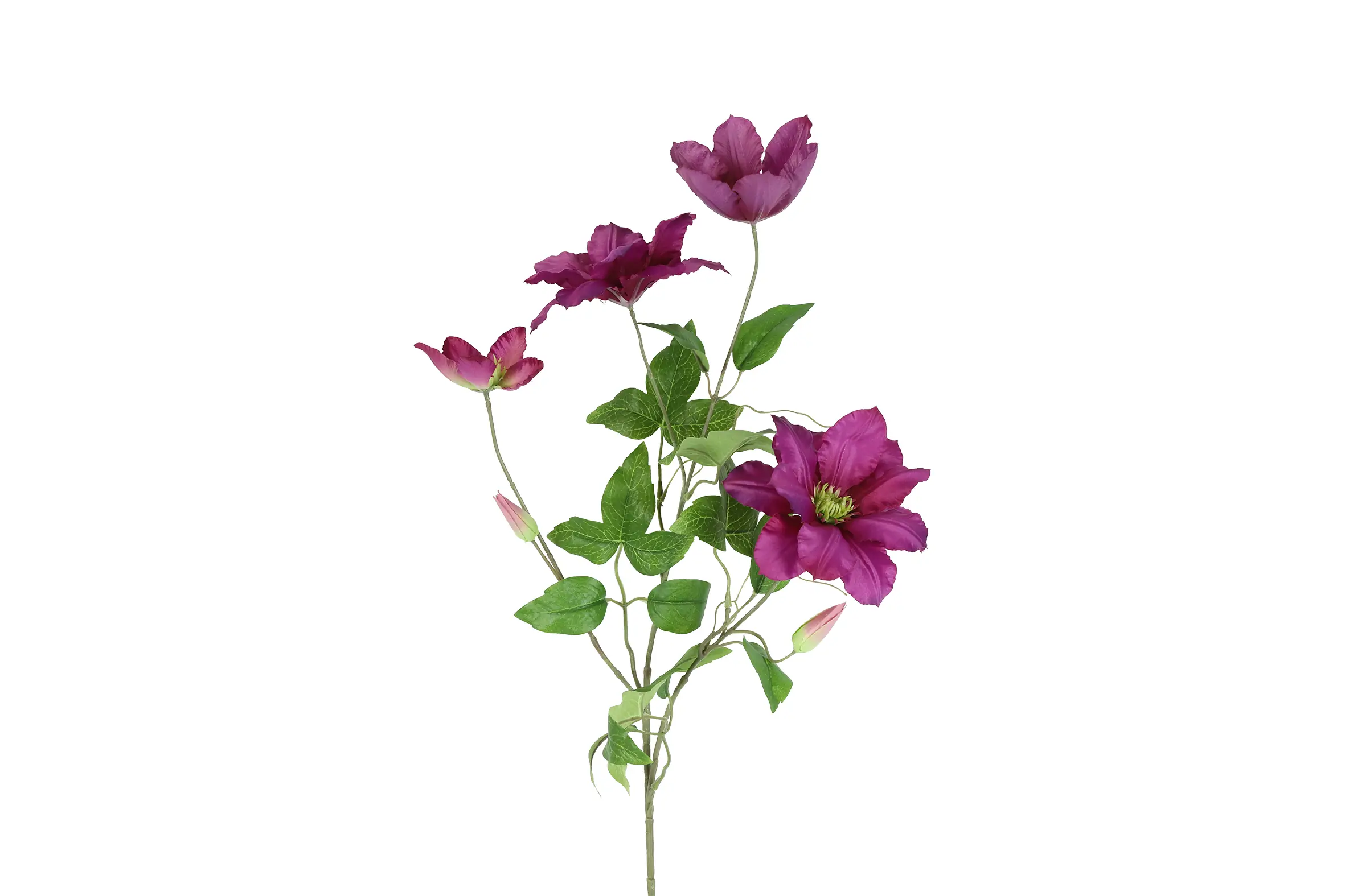 Clematis fuchsia kunstbloem zijde nepbloem Decostar