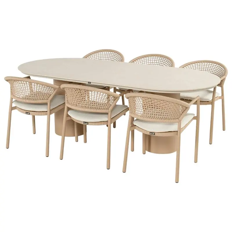 Valencio Taragona Diningset Cappucino Hartman