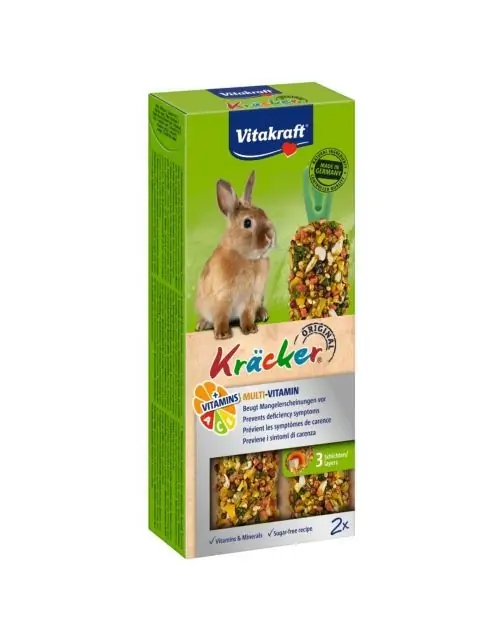 Kracker vitamin dwergkonijn 2in1 Vitakraft