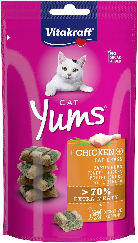 Cat Yums kip & kattengras 40 g Vitakraft