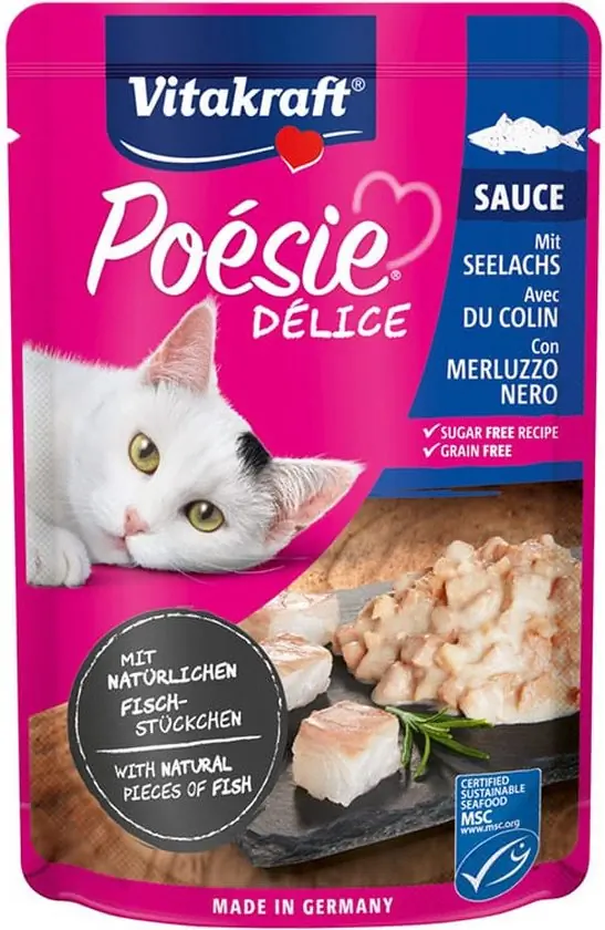 Poesie delisauce koolvis 85g Vitakraft