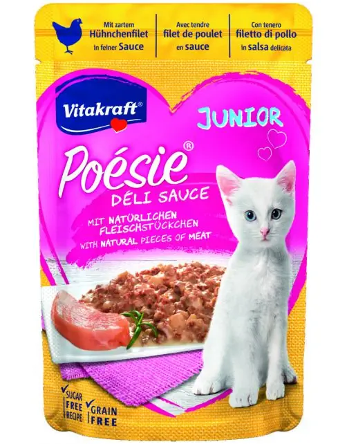 Poesie delisauce kip junior 85g Vitakraft