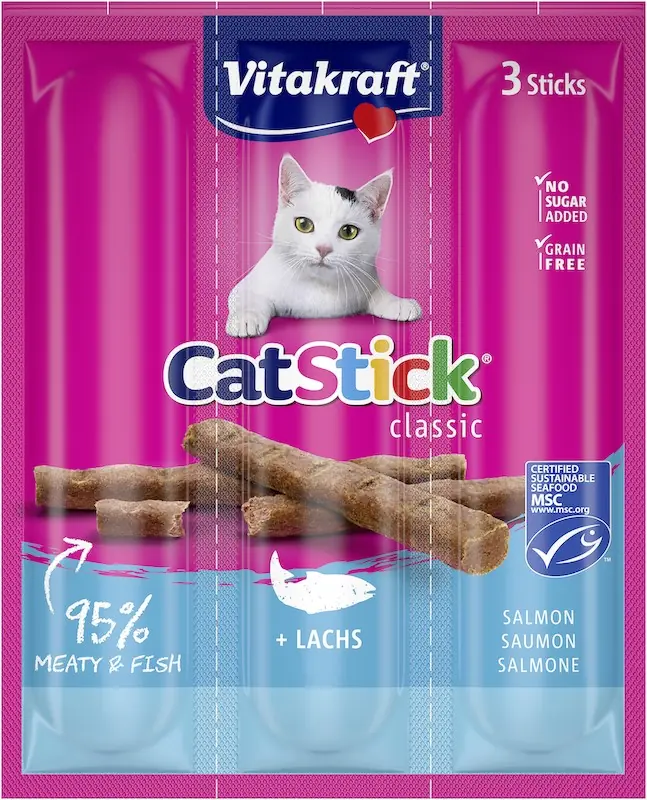 Cat Stick zalm MSC 3 stuks Vitakraft