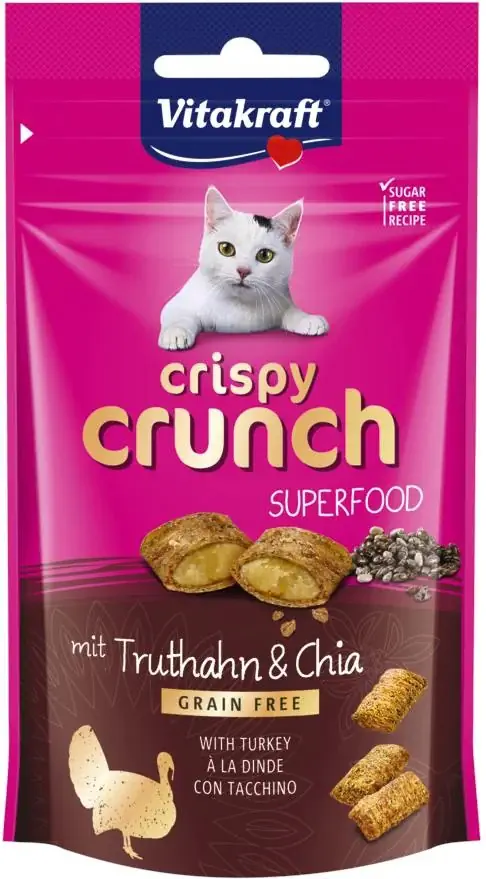 Crispy crunch kalkoen en chia 60g Vitakraft
