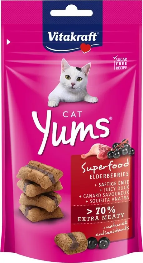 Cat yums superfood vlierbes 40gr Vitakraft