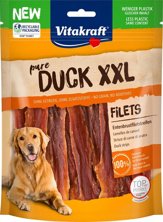 Duck xxl eendenvleesstrips 250g Vitakraft