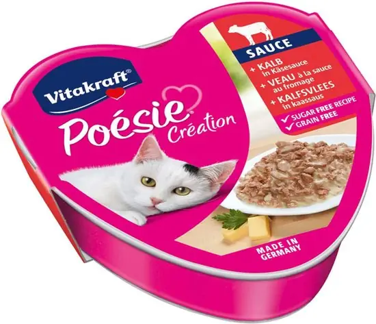 Poesie kalfsvlees kaassaus 85g Vitakraft
