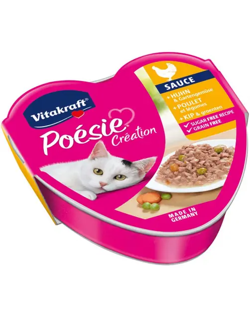 Poesie kip en kalkoensaus 85g Vitakraft