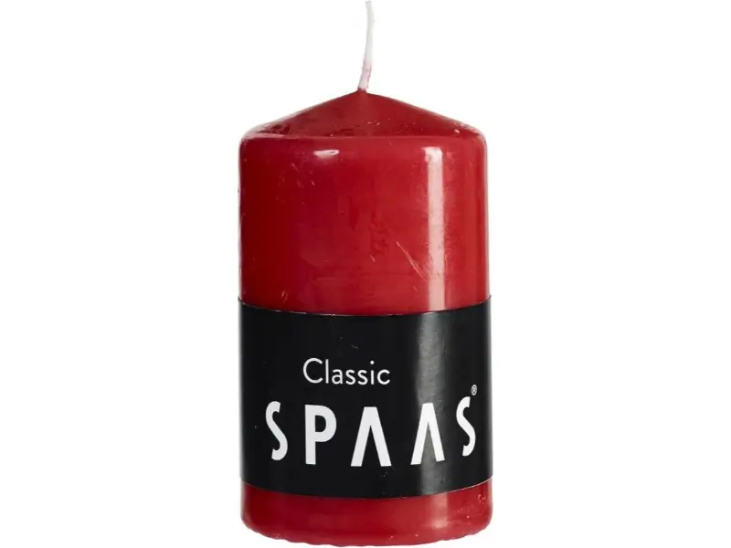 Cylinder d6h10 cm rood Spaas