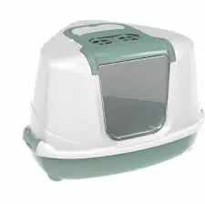 Kattentoilet flip corner green/wit Moderna Hortus