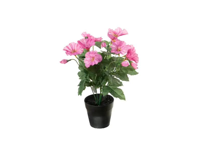Petunia h28 cm p cerise zijde nepbloem Louis Maes