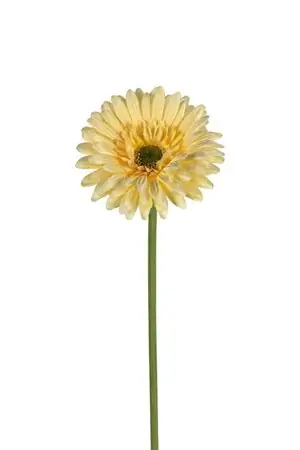 Gerberasteel l58 cm geel kunstbloem zijde nepbloem Louis Maes