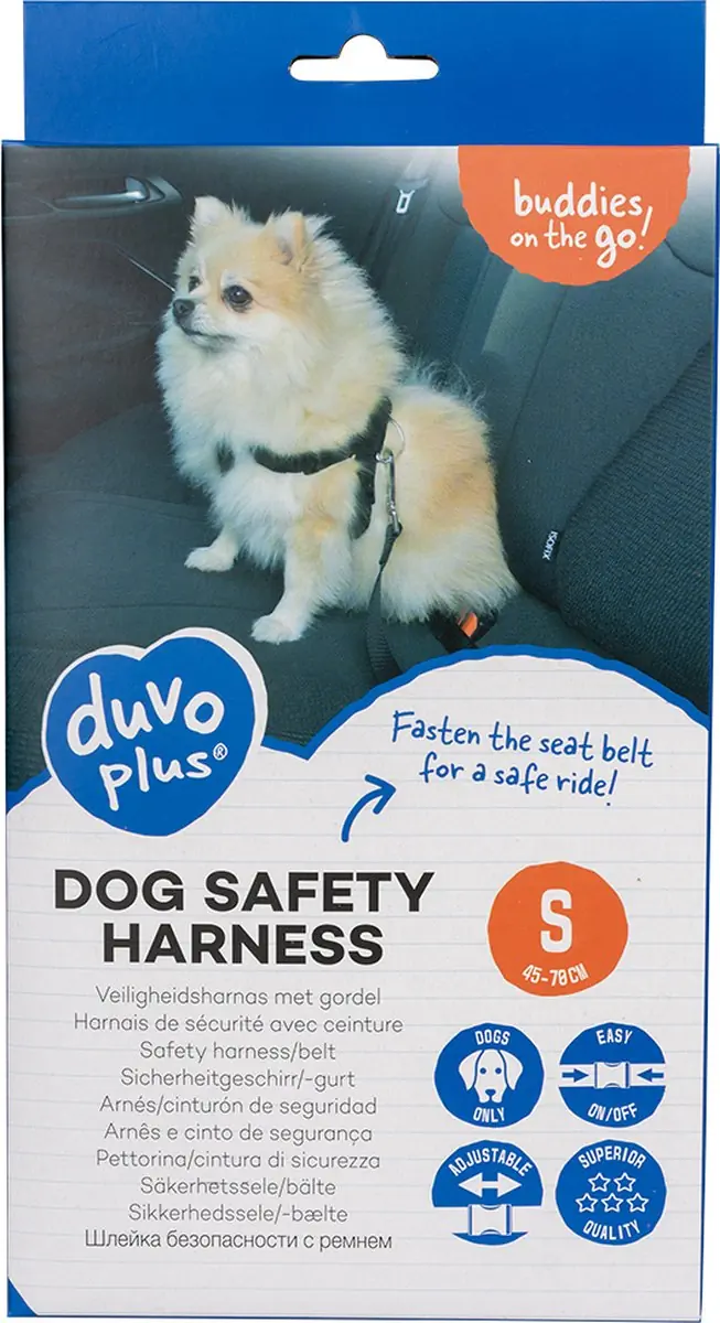 Veiligheidsharnas hond auto s 45-70 Duvoplus