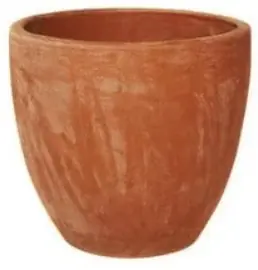 Round egg pot red d24 h18cm Terraliet Hortus