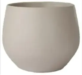 Round high pot cream d20 I Terraliet Hortus