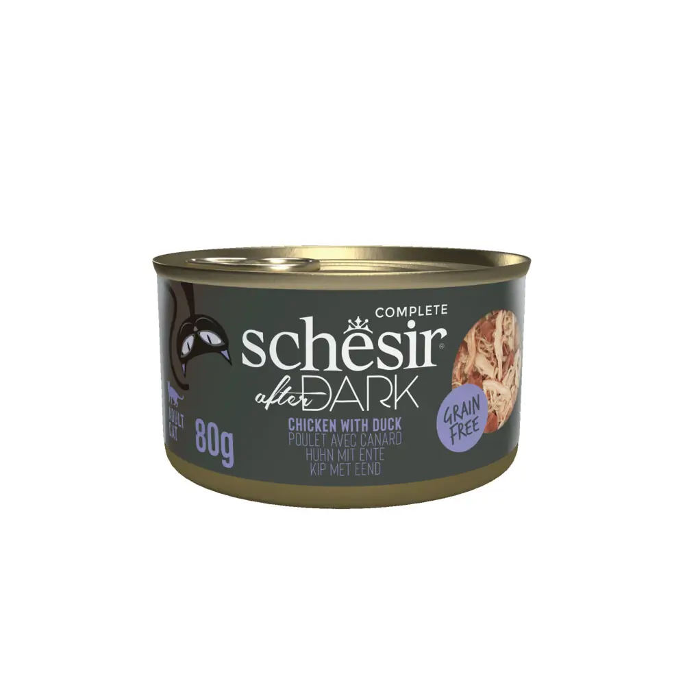Schesir ad kat kip&eend bouillon 12x80 gr Schesir Malanico