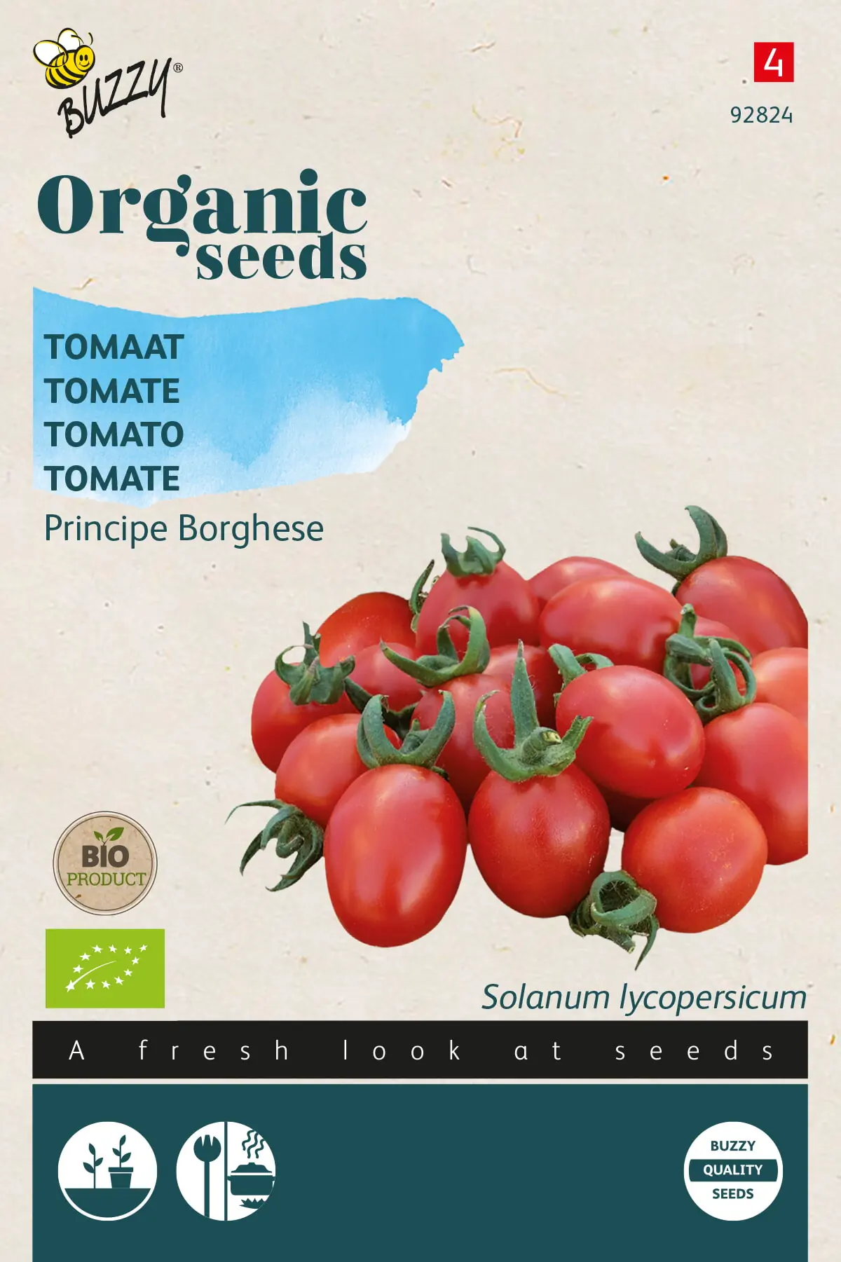 Organic Tomaten Principe Borghese (Bio) zaden Buzzy