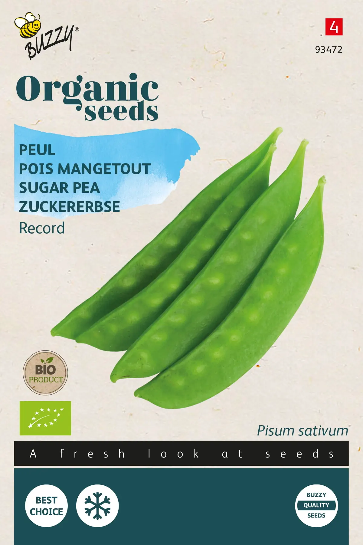 Organic Peulen Record (Bio) zaden Buzzy