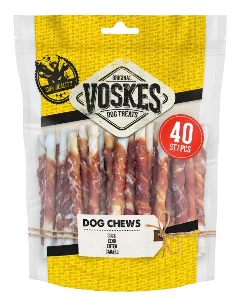 Honden snack Eend twist Voskes