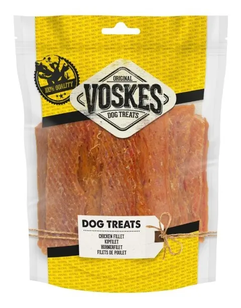 Honden snack Kipfilet strips Voskes