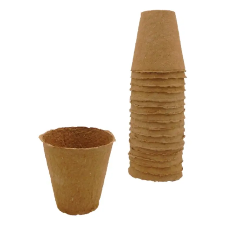 Biopot h8.5d8 cm 18x NatureBiopotjes h8.5d8cm set 18st Nature