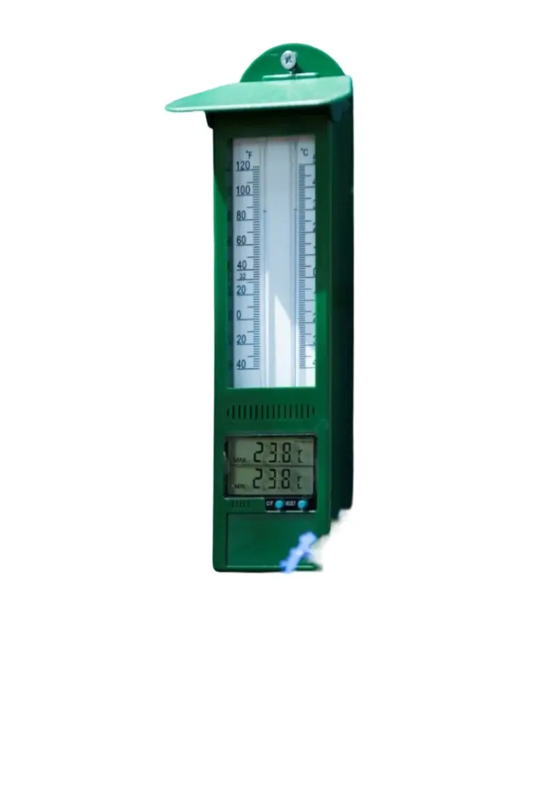 Min-max thermometer kunststof digitaal 24x9,5x2,5cm Nature